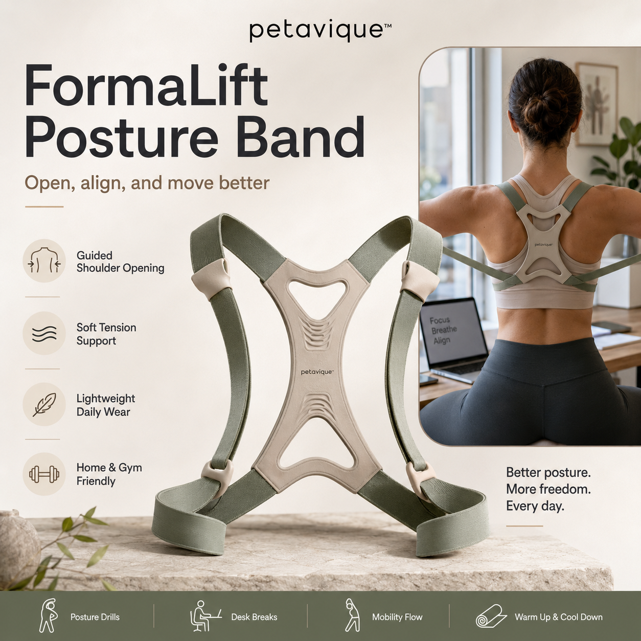 Petavique™ FormaLift Posture Band