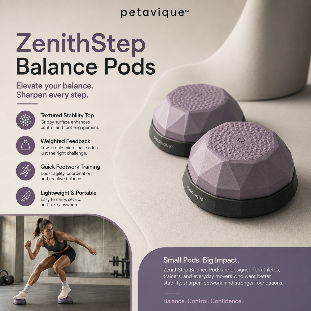 Petavique™ ZenithStep Balance Pods