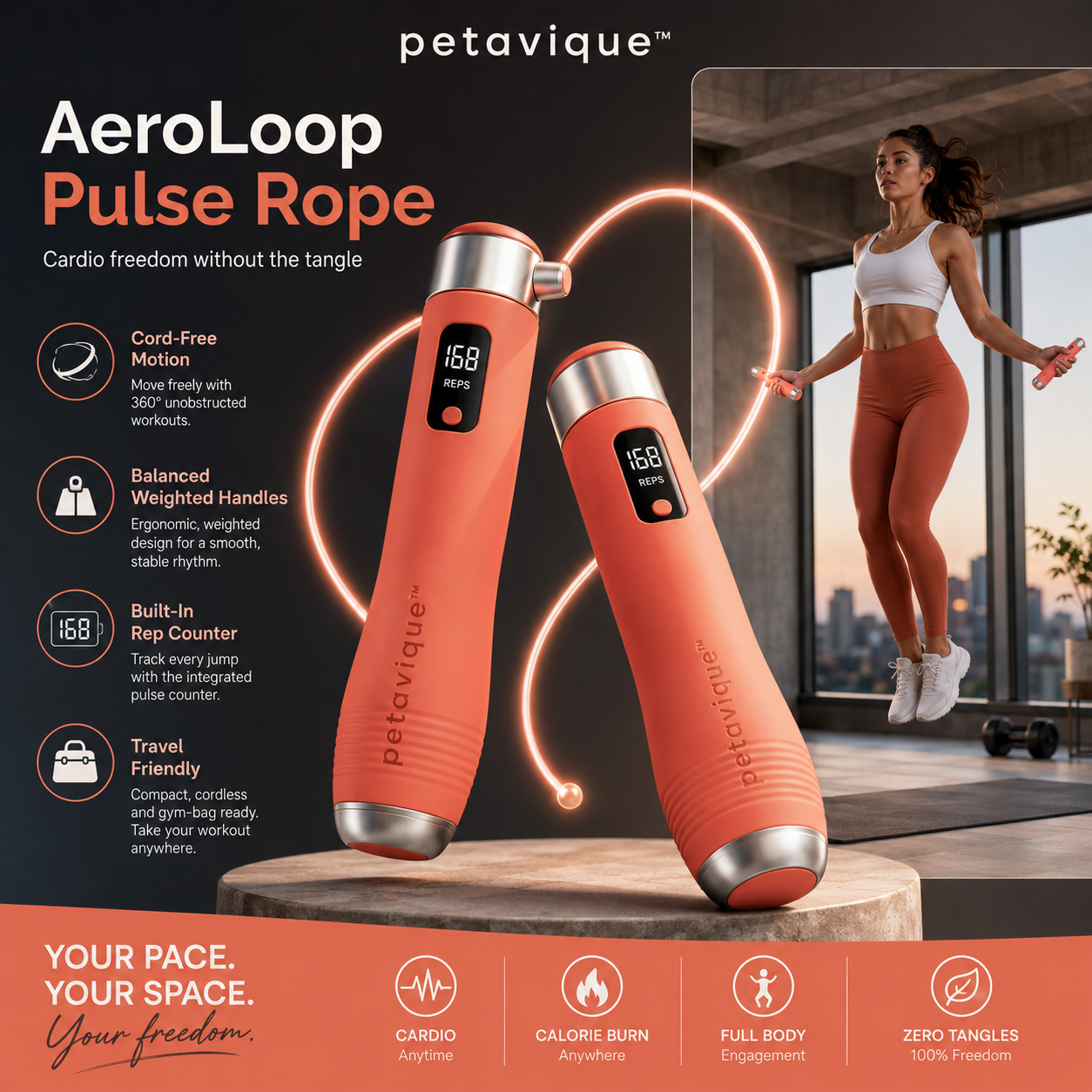 Petavique™ AeroLoop Pulse Rope