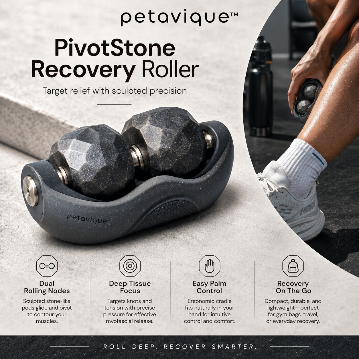 Petavique™ PivotStone Recovery Roller