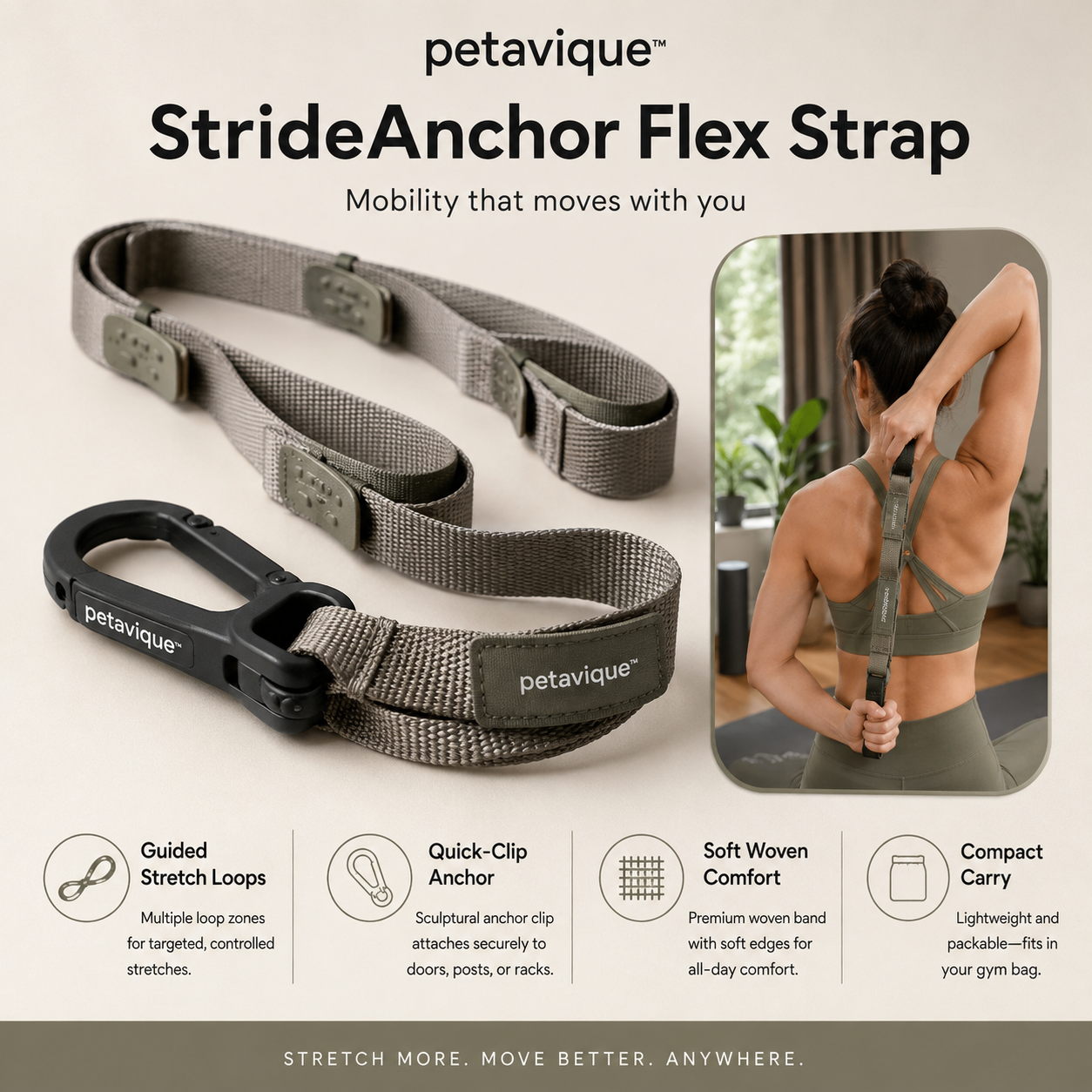 Petavique™ StrideAnchor Flex Strap